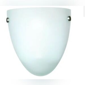 Seasons One-Light Wall Sconce Satin Etched Glass Brushed Nickel Bronze NEW